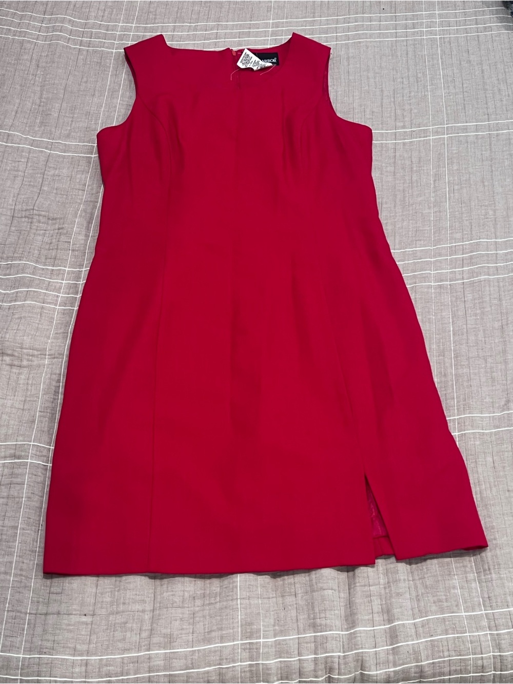 Sag Harbor Sleeveless Midi Dress in Bright Red